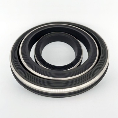 Dầu & Nhiệt & Chất hóa học chống NBR HNBR FKM PTFE Black Hammer Union Seal Với Stainless Back Up
