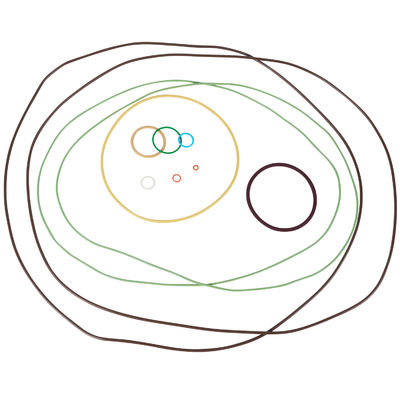 O-ring nhà sản xuất cao cấp chống dầu AS568 chính xác FFKM cao su O-ring cho khí tự nhiên
