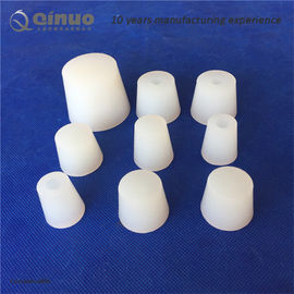 Thực phẩm cấp Lab Silicone Cao su Bung stop phích cắm cao su nhỏ Màu trắng