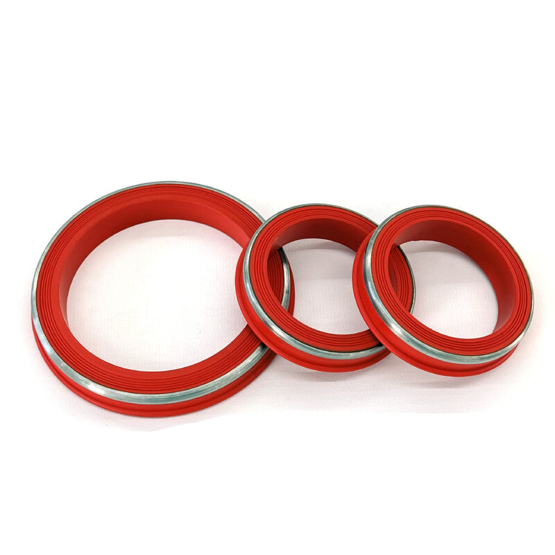 Chống nhiệt độ FKM Lip Style Hammer Union Seal với SS Ring Được thiết kế cho môi trường H2S & CO2