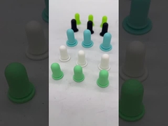 Thực phẩm chất lượng phòng thí nghiệm cao su silicone Bung Stopper cao su nhỏ nút màu trắng